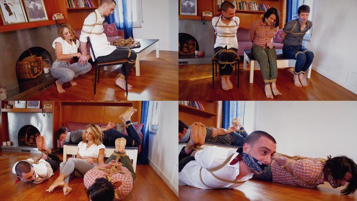 Alba Loves Bondage - Alba, Klamm, Ryo & James - Meet The Neighbors MP4 FULL HD 1080p