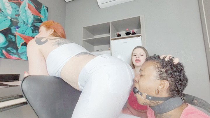 Fetish Factory Brazil Farting - Two Voluptuous Goddesses Farting and Humiliating the Malnourished Slave - By Isabelita and Orange Girl - CLIP 04