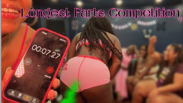 Melaninfarts - LONGEST FARTS COMPETIOTN - Y2K Fart Party - 9 Gassy baddies and their LONGEST NASTIEST FARTS
