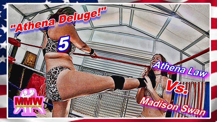 Modest Moms Wrestling - Athena Deluge! 5 WMV