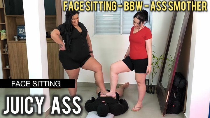 Louise Marcada - Heavy Facesitting And Ass Grinding Humiliation By Louise Marcada And BBW Pri Hot (1080p - EN sub - ass smothering - double domination - slave training)