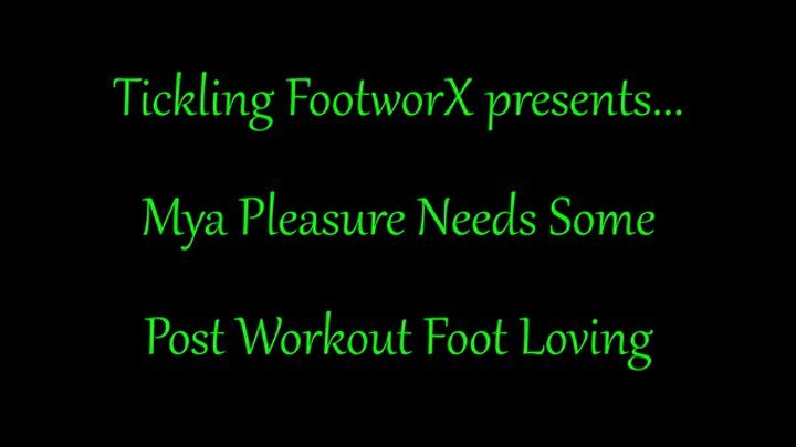 Tickling Footworx - Mya Pleasure Needs Some Post Workout Foot Loving