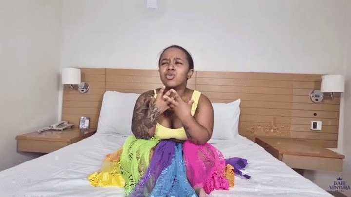 Babiventurafetish - To get candy, you'll have to swallow my farts and lick my ass, you ugly creature. By Veronica Lins and Ananzinha Cam Babi.