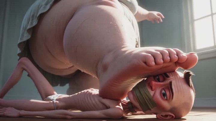 Your Best Fantasy - SSBBW Steps Hard on Man’s Face - Public Humiliation