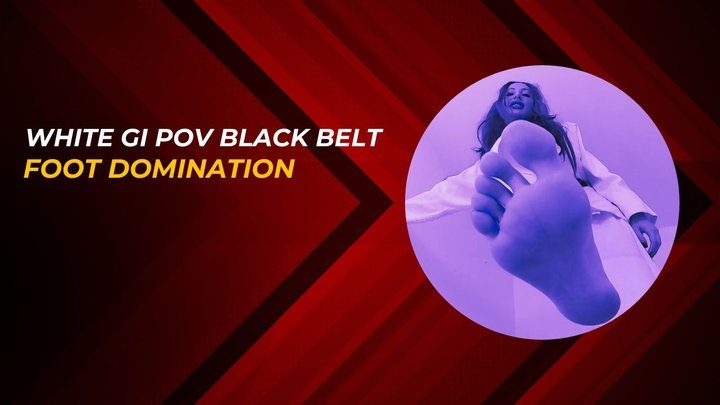Martial Fetish - White gi POV black belt foot domination