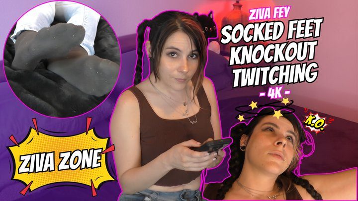 Ziva Zone - Socked Feet Knockout Twitching - Ziva Fey (4K)