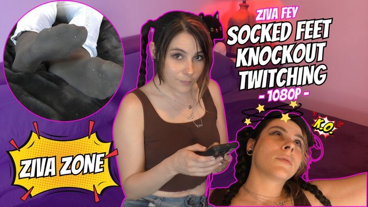 Ziva Zone - Socked Feet Knockout Twitching - Ziva Fey (HD 1080p)