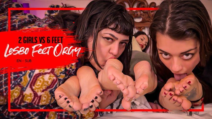 Mistress Nara Neveu - Sensual Lesbian Foot Party: Mixing sexy kisses with foot worship (1080 EN-sub) Lesbian Foot Fetish - Sole Licking - Toe Sucking - Kissing