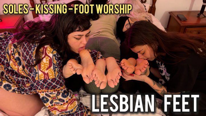Louise Marcada - Lesbian Kissing And Passionate Foot Worship At A Girls Night (1080p - EN sub - soles - toe sucking - french kiss)
